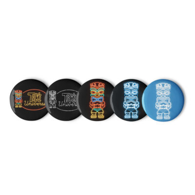 Set of pin buttons
